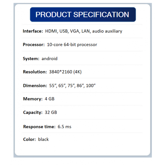 Conference Tablet Touch Screen Smart TV